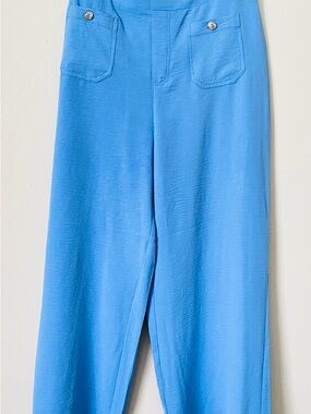 NWT Blue Airflow Cargo Women’s Large High Rise Pull-on Pants
